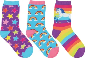 3 Pack  Mini Sparkle Party  Socks - Kids|-|Bas Mini Sparkle Party  Paquet de 3 pour Enfant