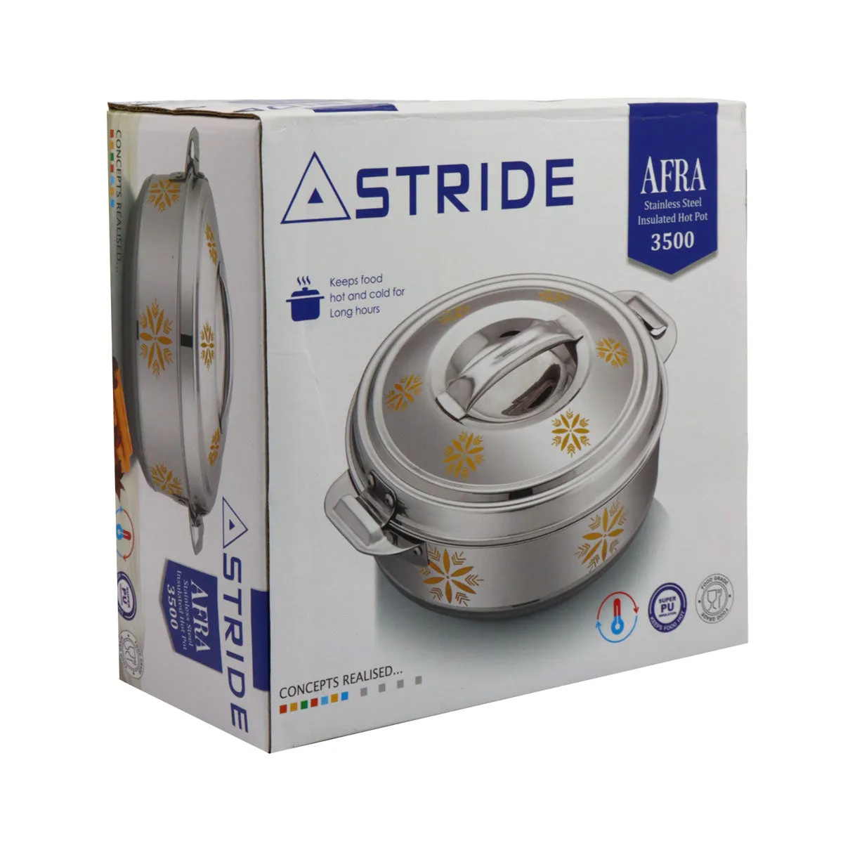 Afra Stainless Steel Insulated Hot Pot 3500ml
