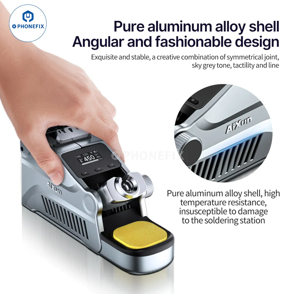 AIXUN T380 Portable Soldering Station Supports C210 C115 Iron Tips