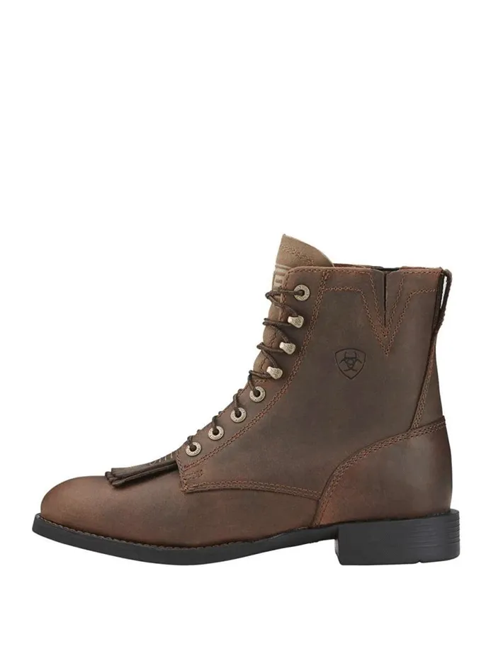 Ariat 10002147 Womens Heritage Lacer II Western Boots Distressed Brown