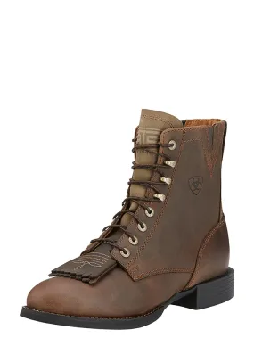 Ariat 10002147 Womens Heritage Lacer II Western Boots Distressed Brown