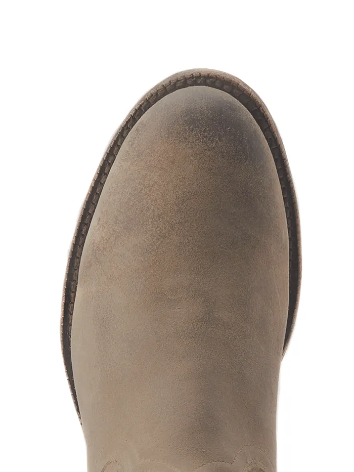 Ariat 10044558 Mens Downtown Western Boot Burned Grey Roughout