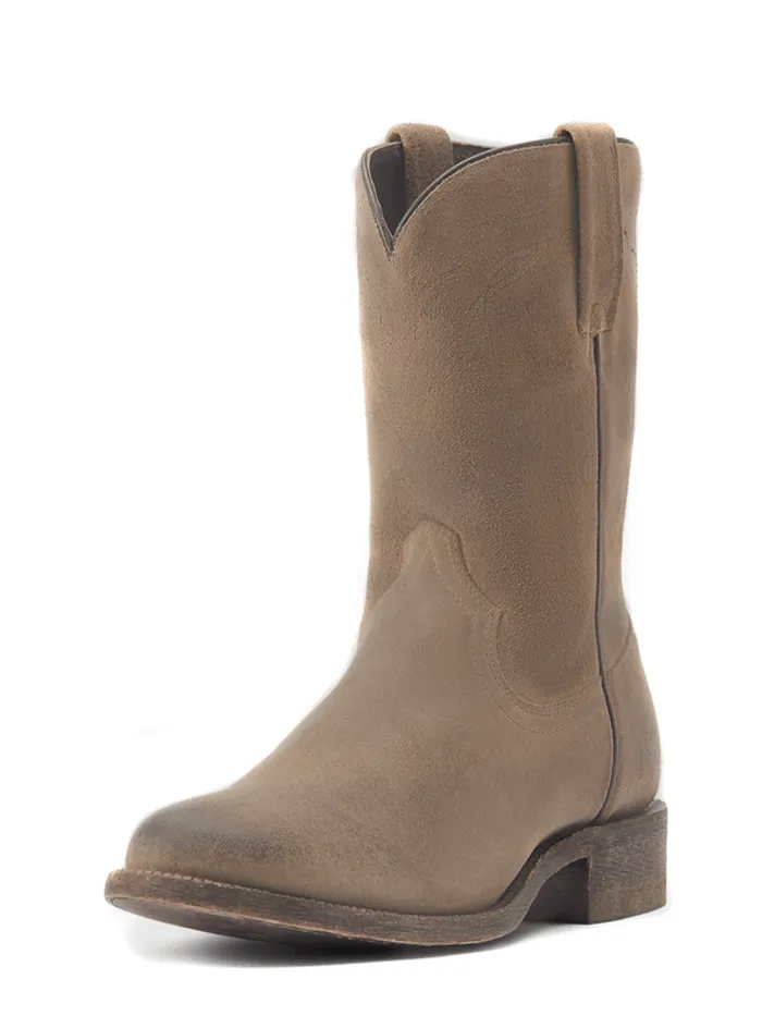 Ariat 10044558 Mens Downtown Western Boot Burned Grey Roughout