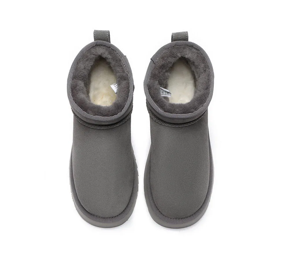 AUSTRALIAN SHEPHERD® UGG Sheepskin Wool Classic Ankle Boots Ultra Mini Platform