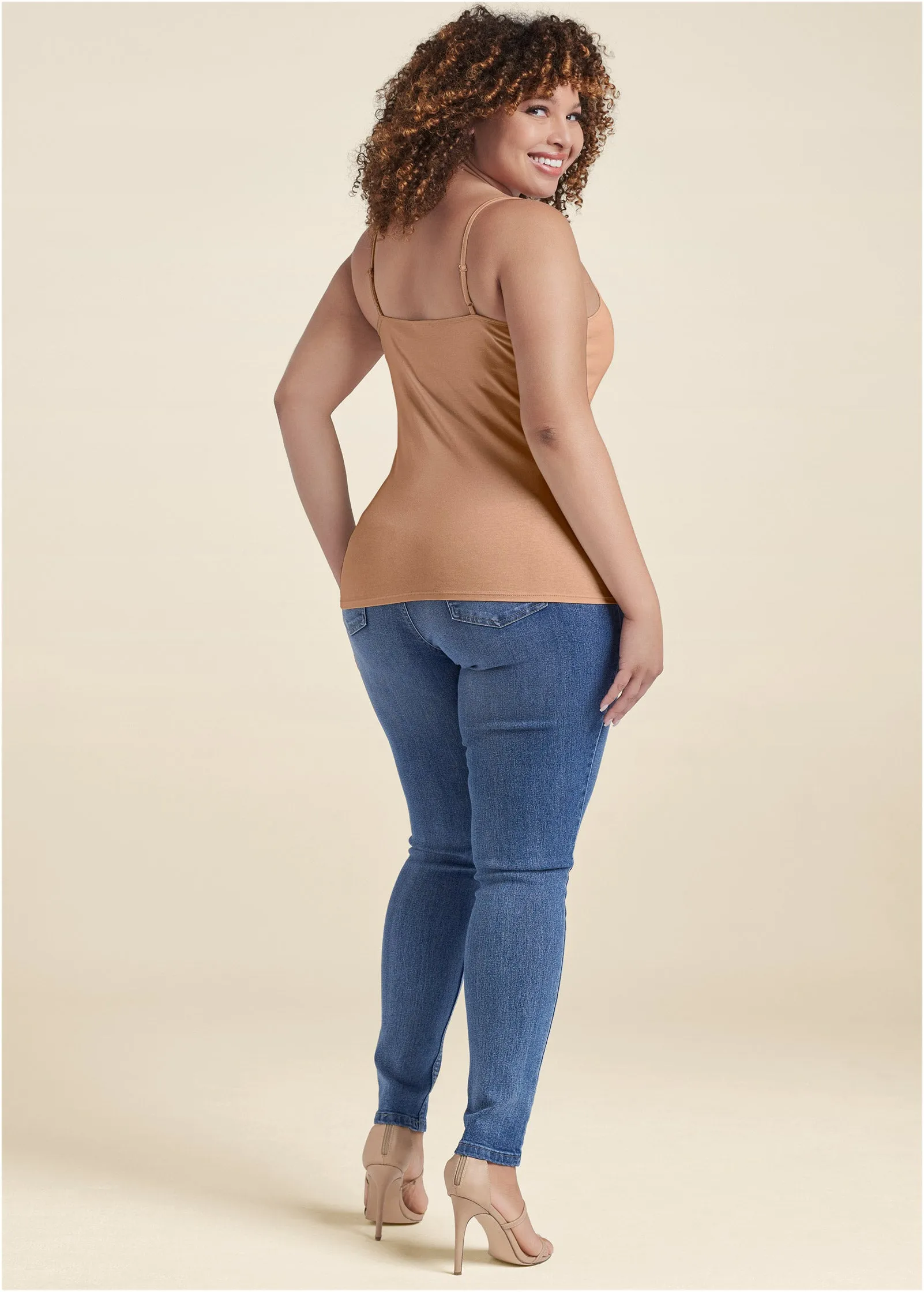 Basic Cami Two Pack - Heather Grey & Nude