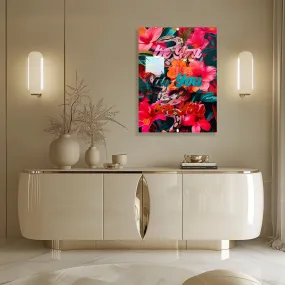 Be You Do You For You Quote Wall Art, Maximalist Decor, Trendy Wall Sculpture, Pop Art, Floral Wall Decor,Mid Century Modern Decor,Girly Art