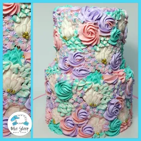 Buttercream Bouquet Burst Cake