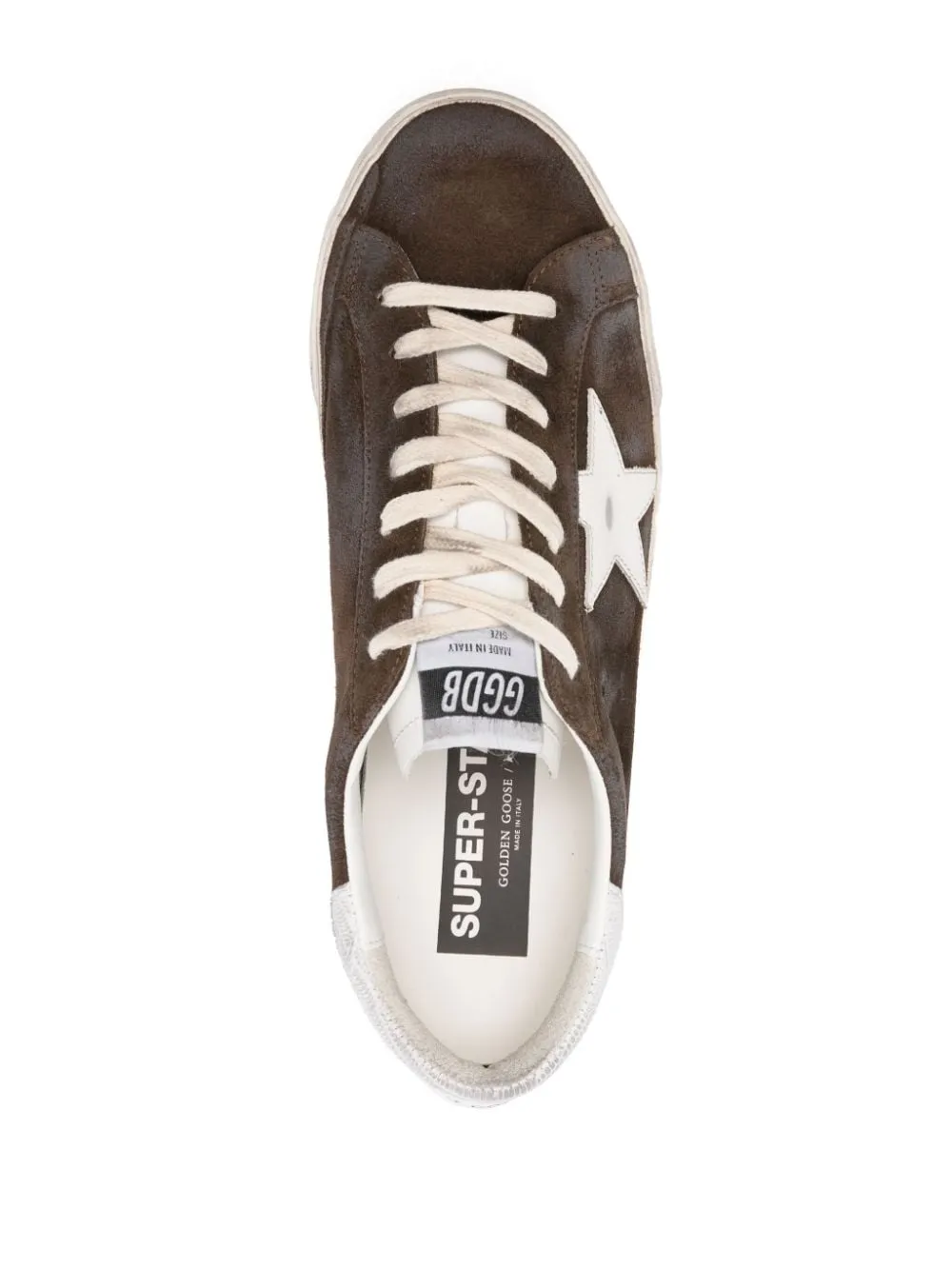 CEDAR BROWN SUEDE STAR SNEAKERS