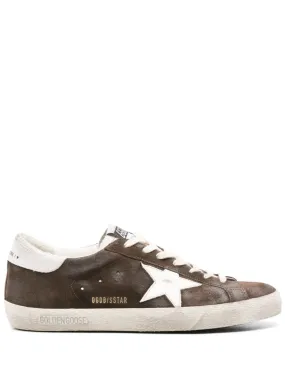 CEDAR BROWN SUEDE STAR SNEAKERS