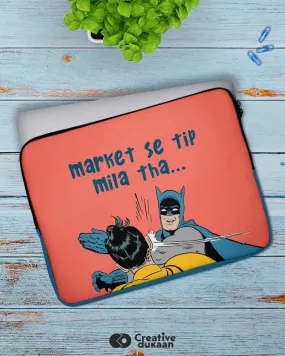 Cool and Quirky Laptop Sleeves with Tagline "Market Se Tip Mila Hai"
