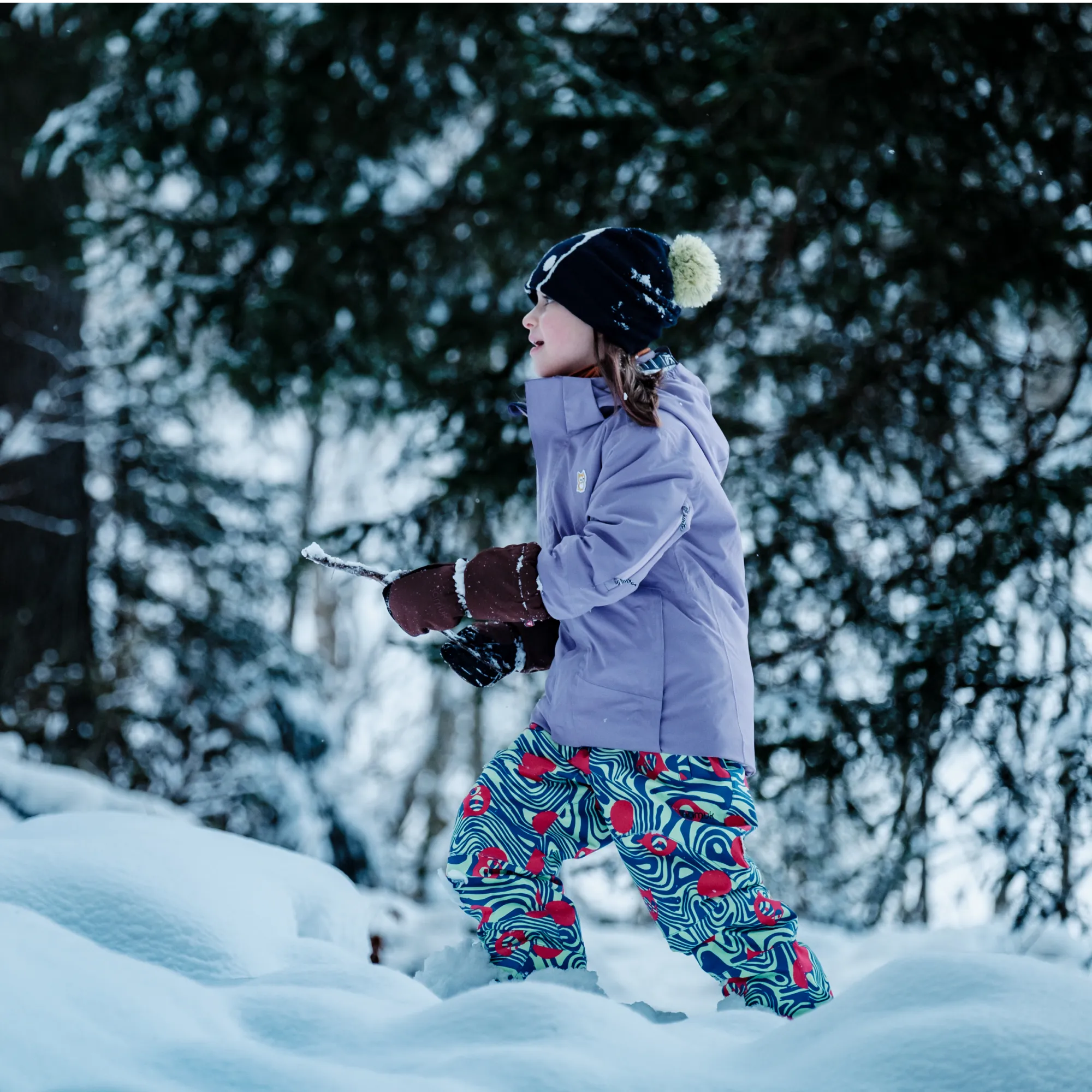 Corbet snow bib pants "Legna polka"