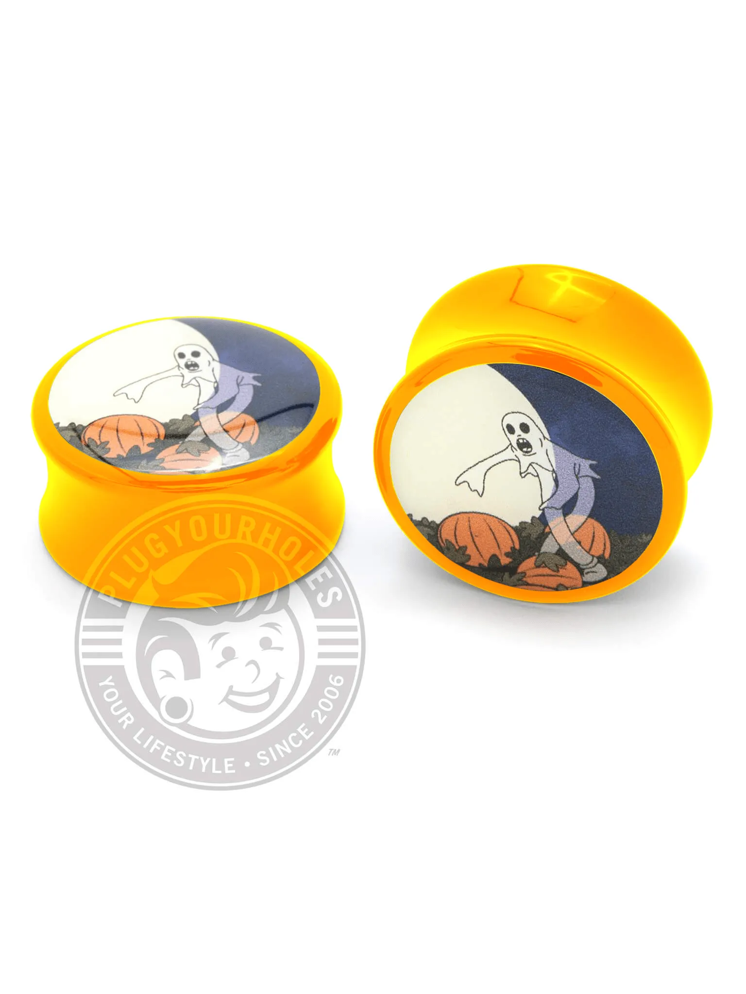 Dancing Ghost Acrylic Image Plugs