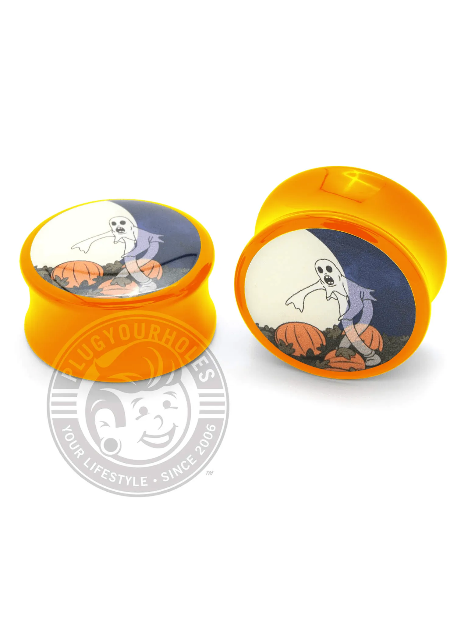 Dancing Ghost Acrylic Image Plugs