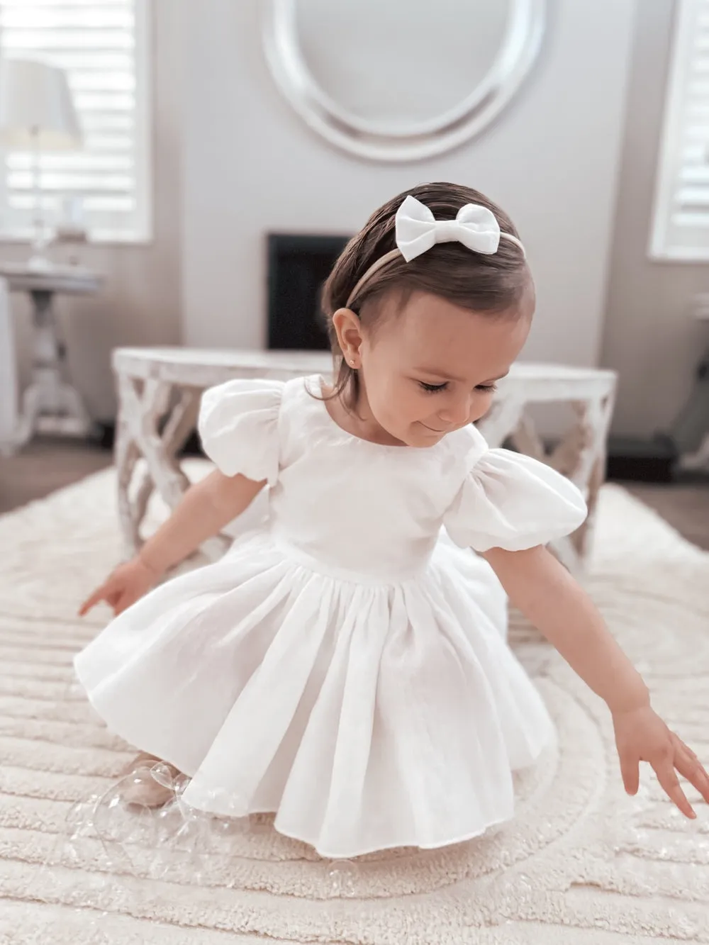 Delia White Baby Dress