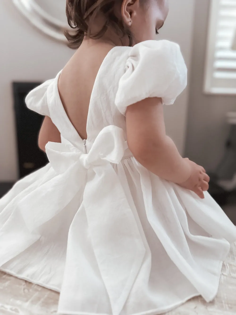 Delia White Baby Dress