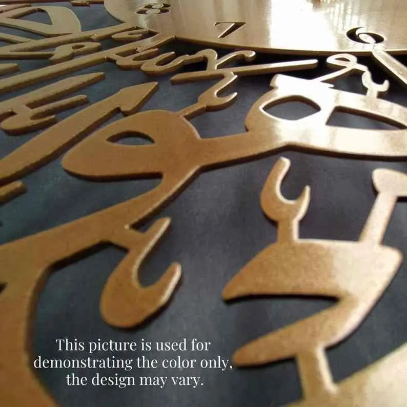 First Kalima English Metal Islamic Wall Art