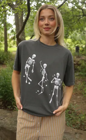 friday   saturday: dancing skeleton t shirt