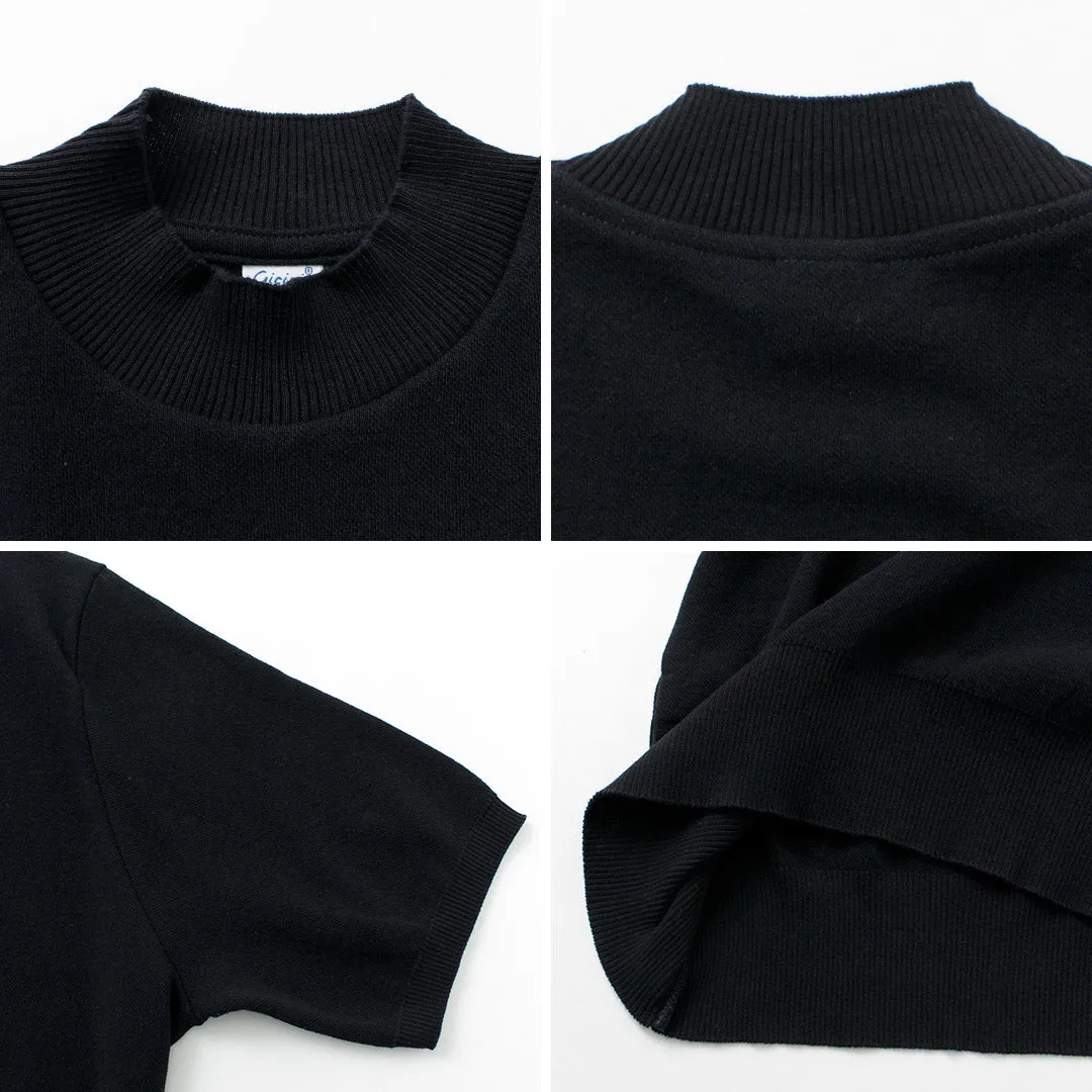 GICIPI / Calamaro Mock neck Relaxed fit Knit and sew