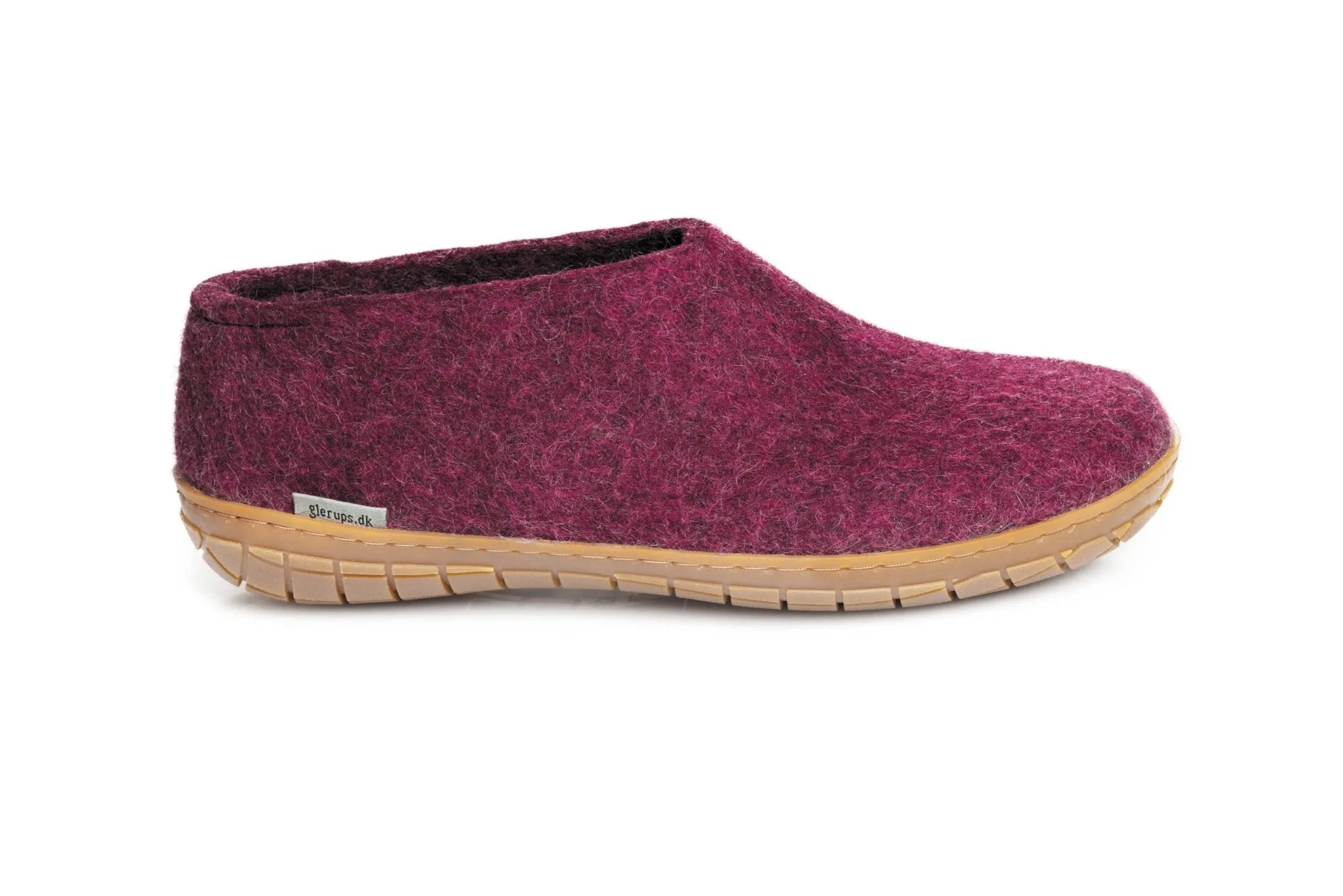 Glerups Shoe Rubber Sole Cranberry
