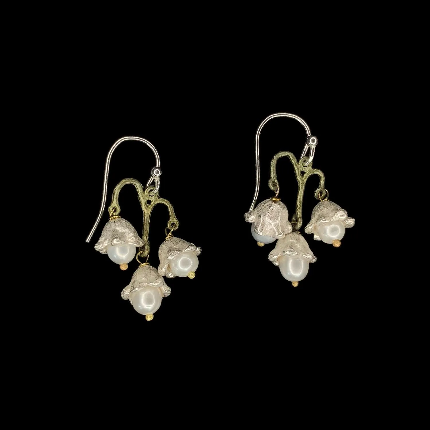 Lily of the Valley Earrings - Triple Flowers