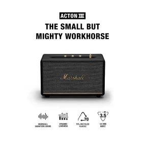 Marshall Acton III Bluetooth Black