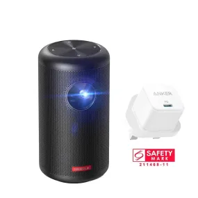 Nebula Capsule II Smart Mini Projector   FREE Anker PowerPort III 20W Charger D2421