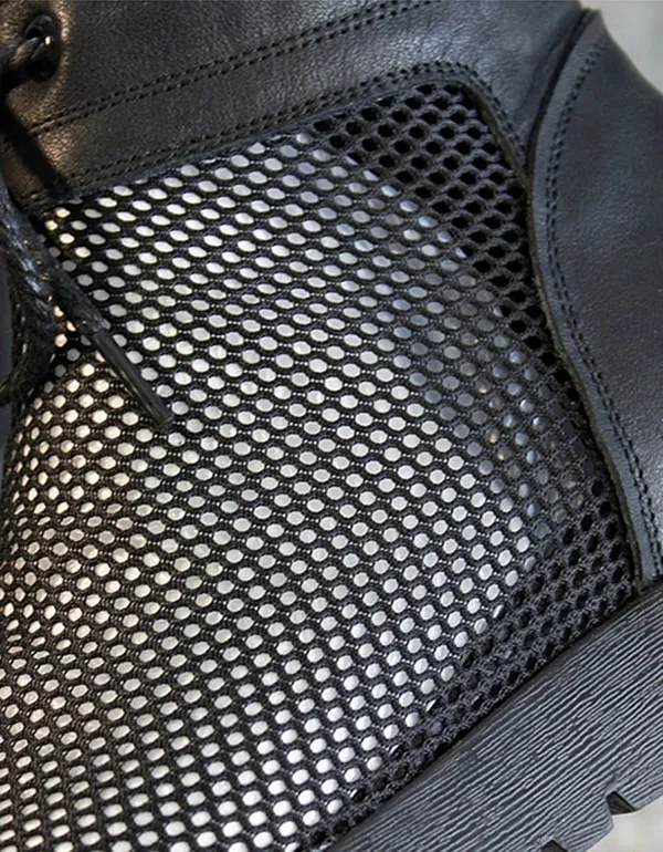 New Inner Heightening Mesh Black Summer Boots