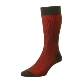 Pantherella - Santos Fuchsia Shadow Rib English Made - Socks