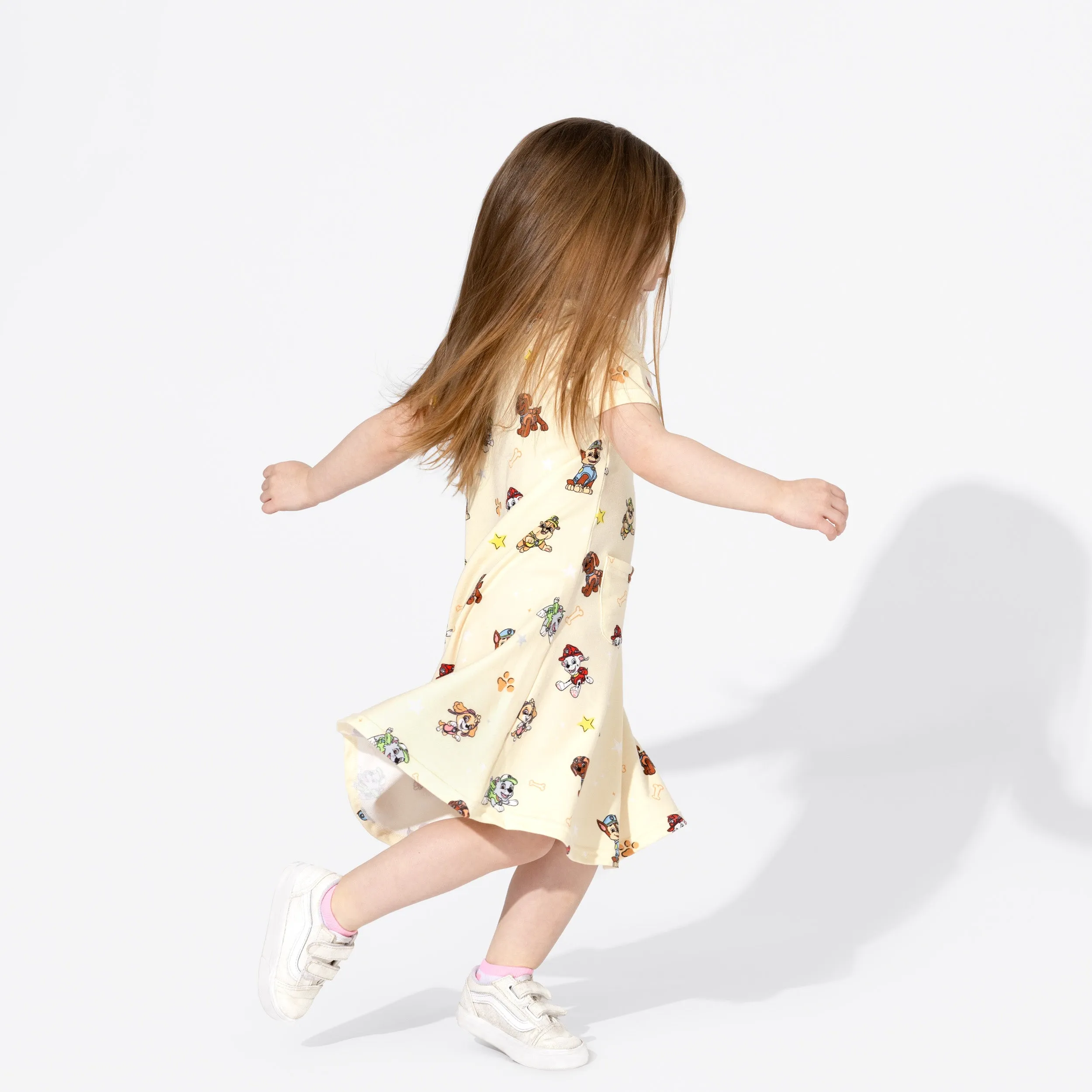 PAW Patrol: Classic Bamboo Terry Daywear Girls' Short Sleeve Dress