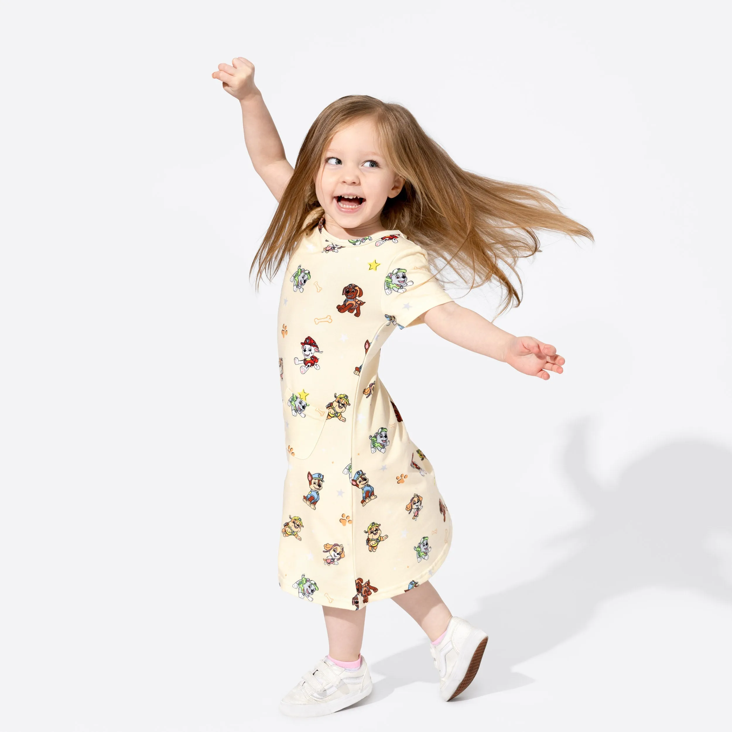 PAW Patrol: Classic Bamboo Terry Daywear Girls' Short Sleeve Dress
