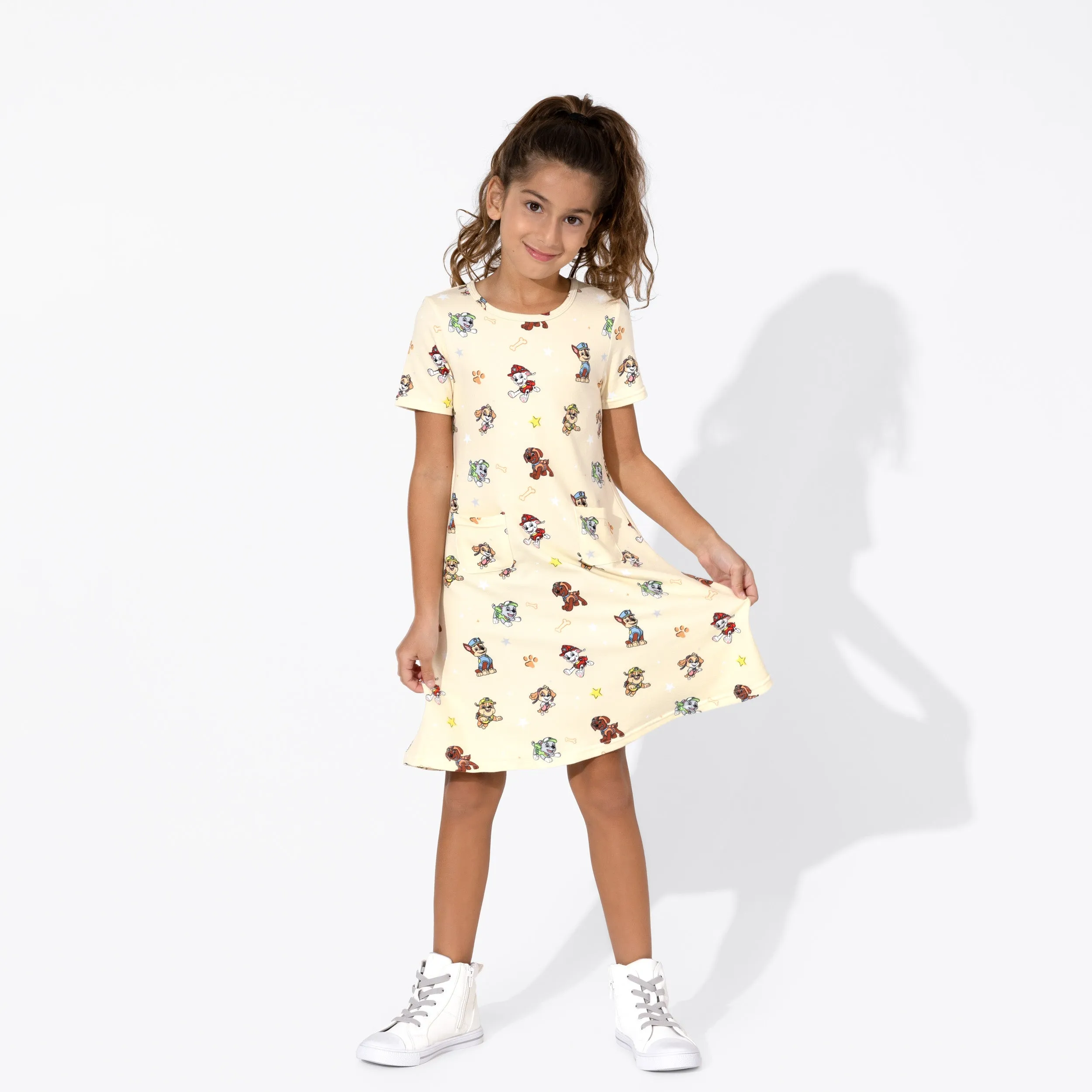 PAW Patrol: Classic Bamboo Terry Daywear Girls' Short Sleeve Dress