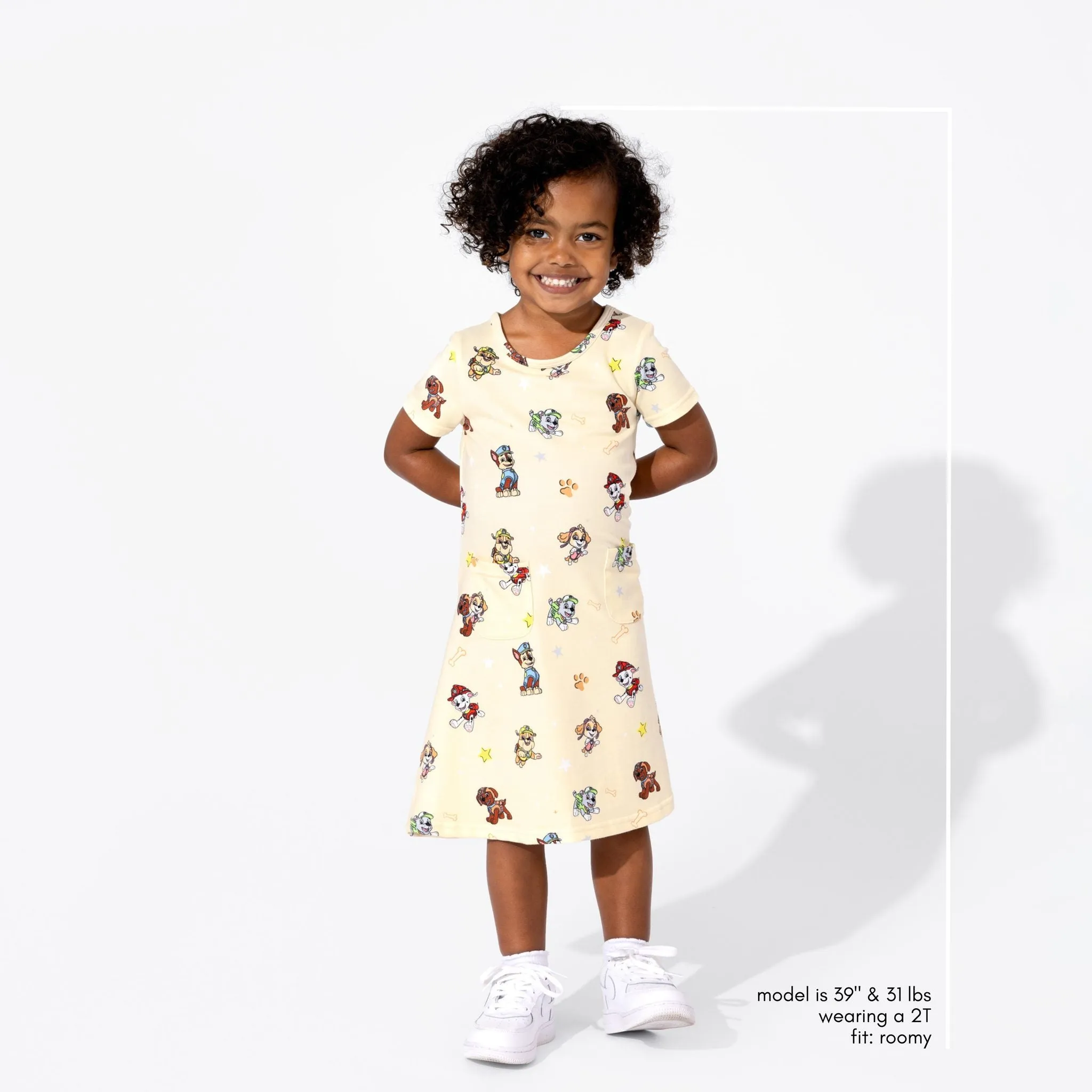 PAW Patrol: Classic Bamboo Terry Daywear Girls' Short Sleeve Dress