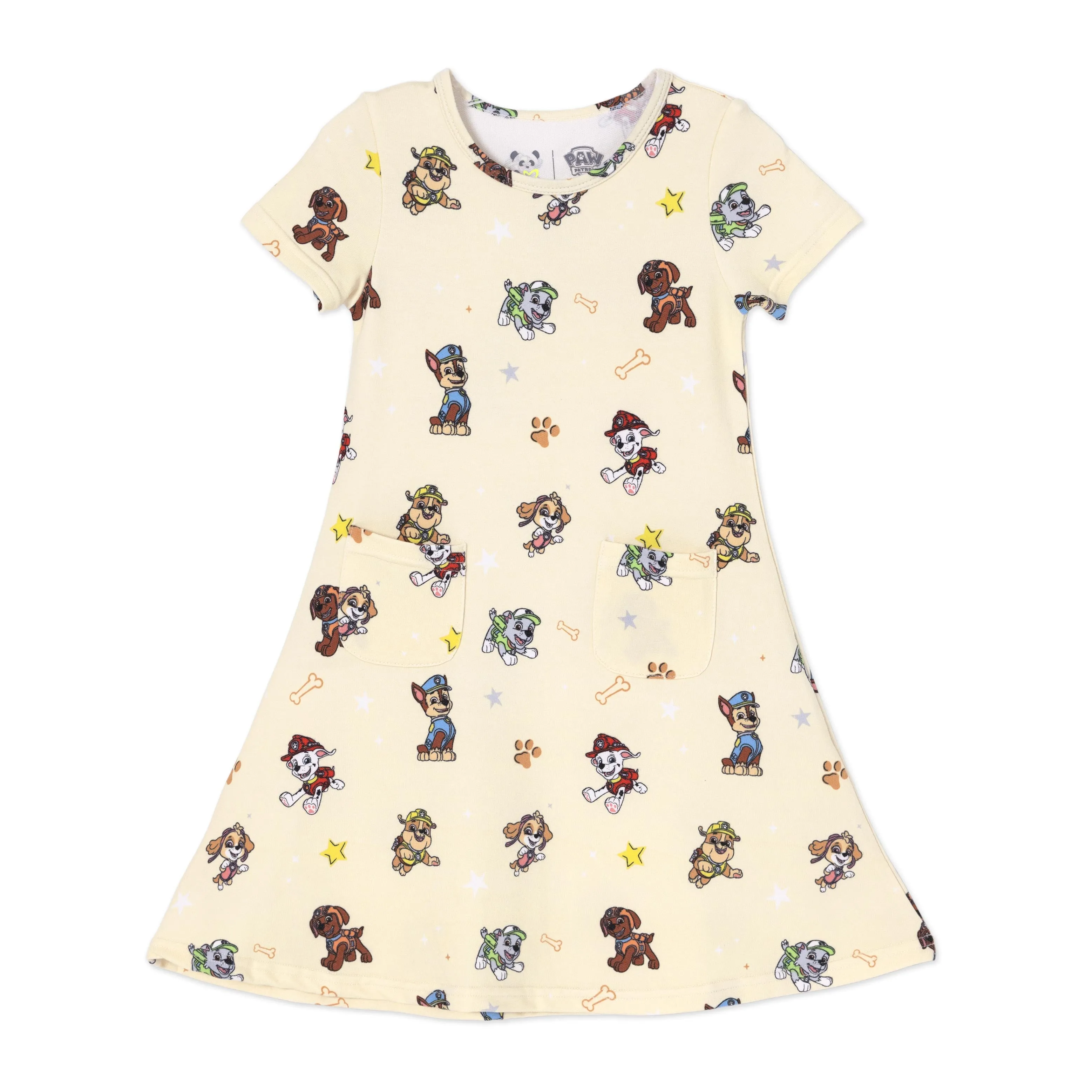 PAW Patrol: Classic Bamboo Terry Daywear Girls' Short Sleeve Dress