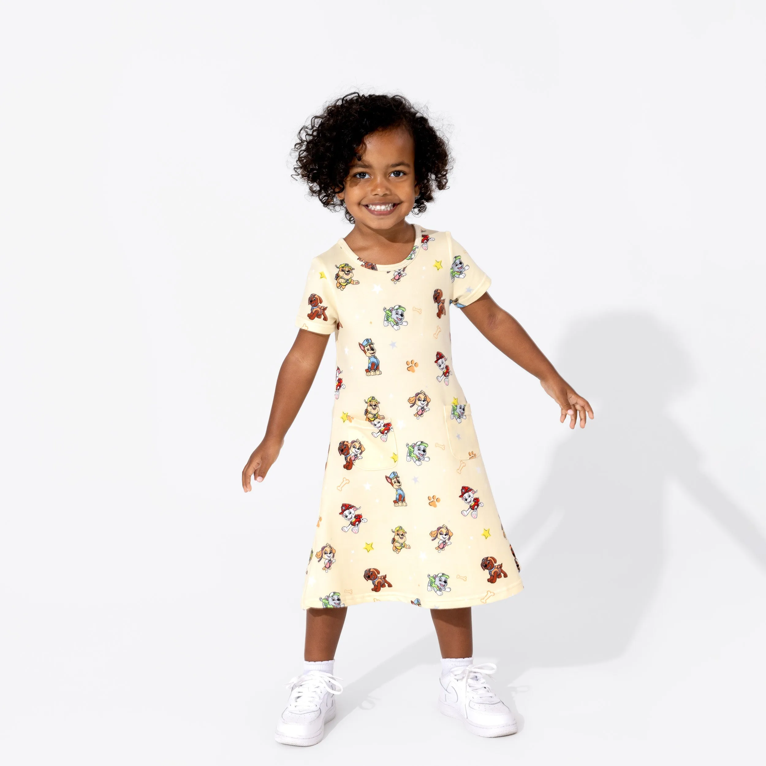 PAW Patrol: Classic Bamboo Terry Daywear Girls' Short Sleeve Dress