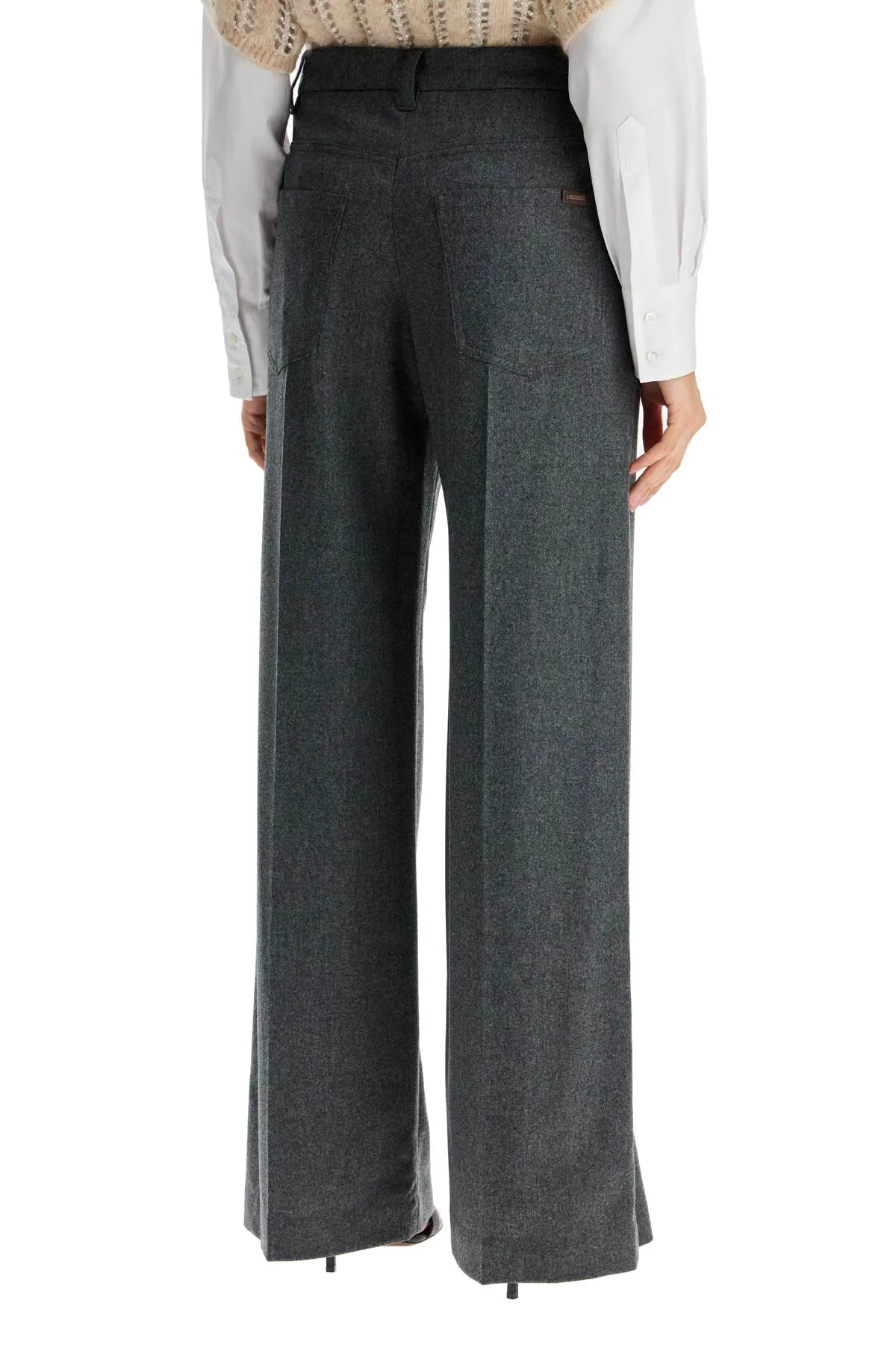 TAILORED FLANNEL TROUSERS FOR