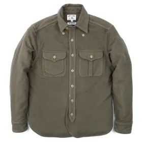 Thomson Camp Shirt, Lovat Green Brisbane Moss Moleskin (10oz)