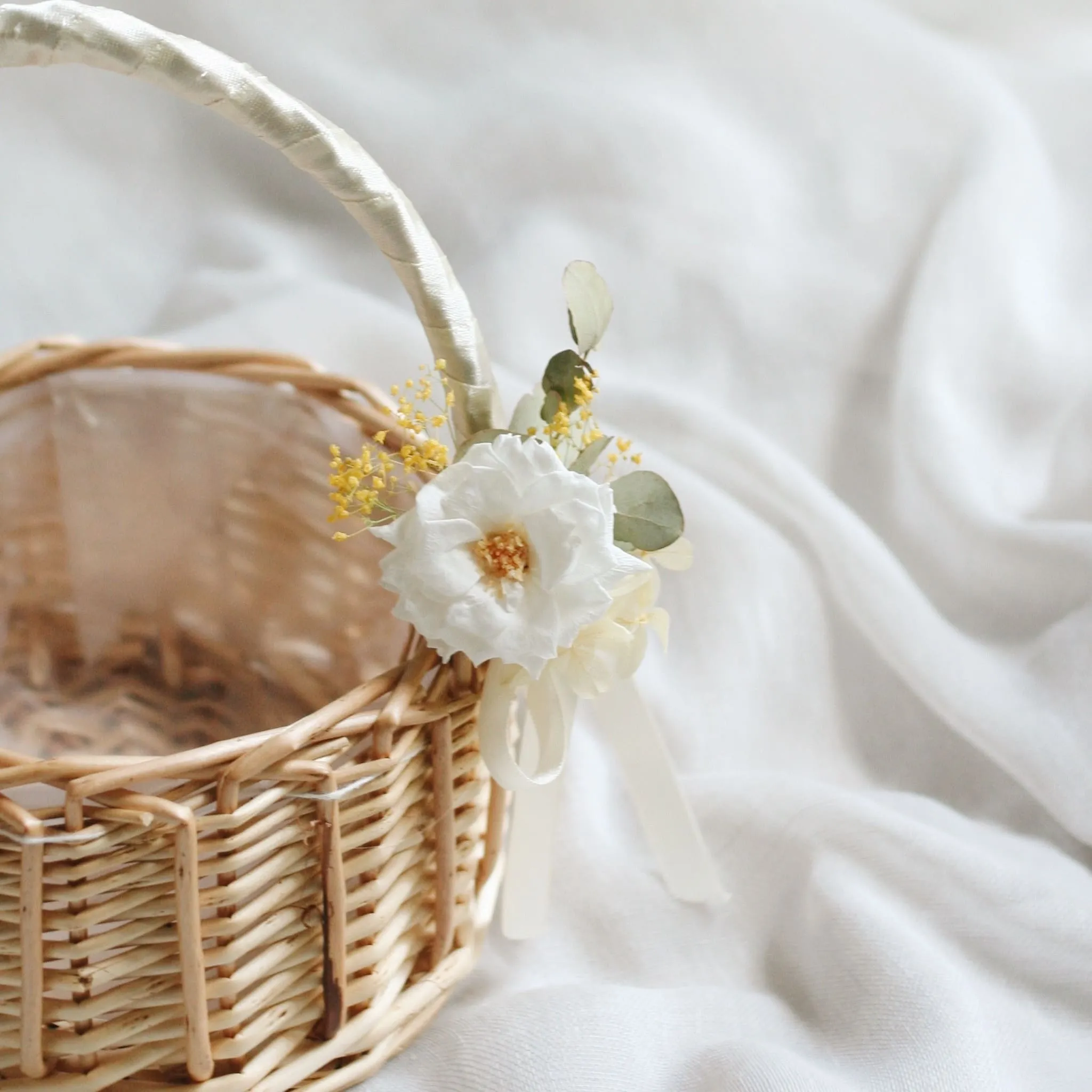 Wicker Flower Girl Baskets