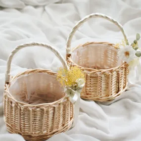 Wicker Flower Girl Baskets